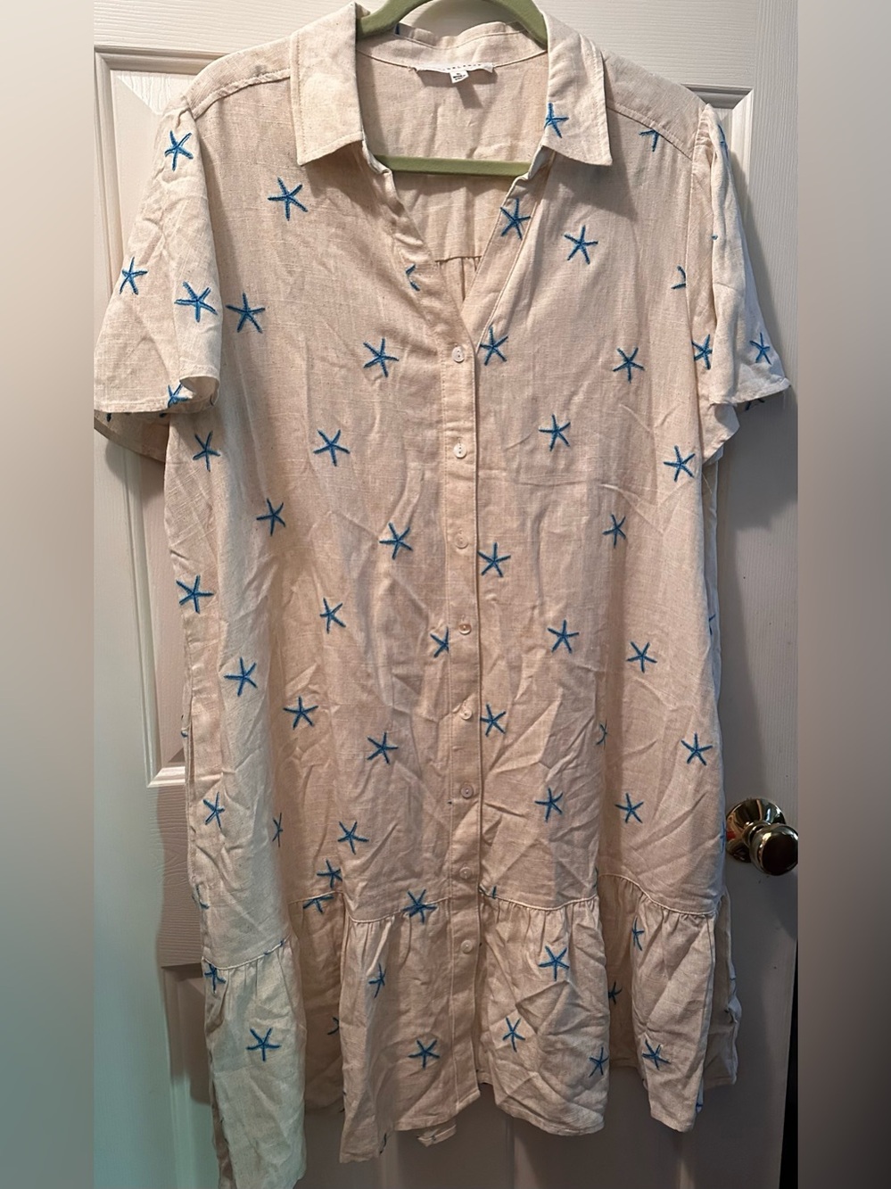 ✨ Jane + Delancey Starfish Shirt Dress – Size XL ✨